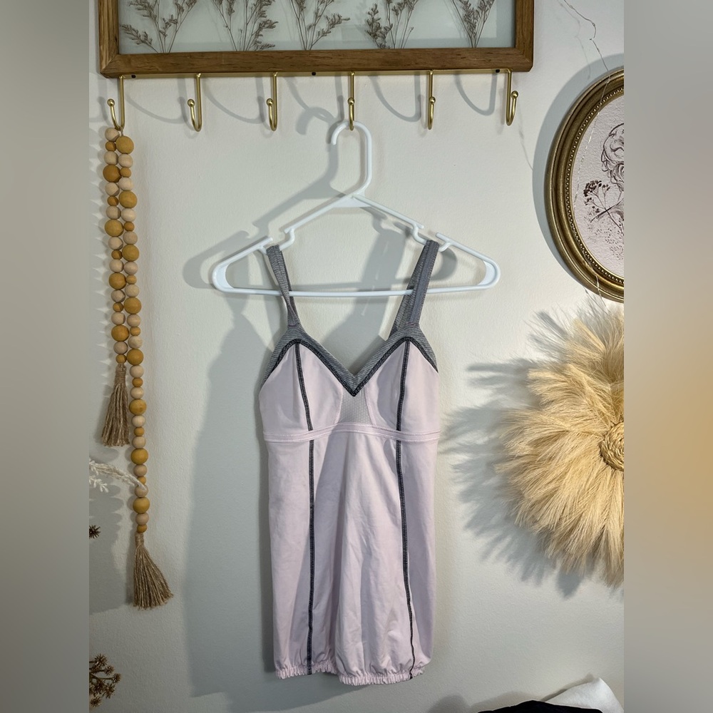 - Lululemon light up tank top light pink and gray